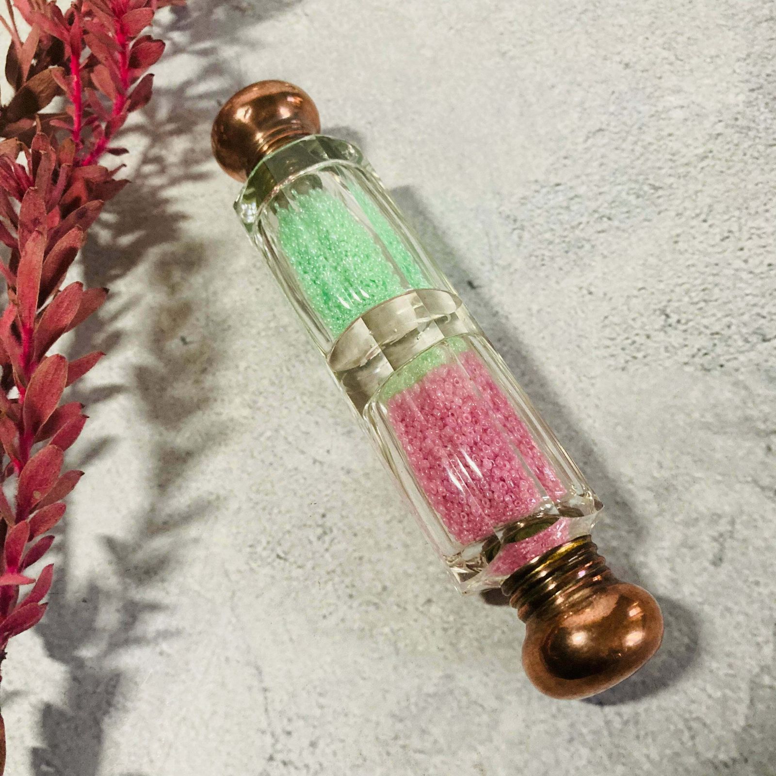 Antique Glass Double Ended Scent Bottle photo furniture