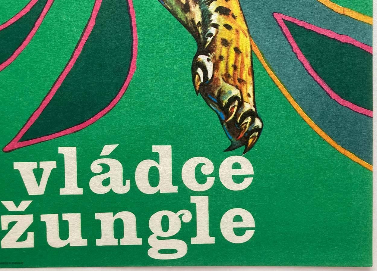 Filmaffiche, Jungle Cat, Dimitrij Kadrnožka, 1979, Tsjechische vintage druk photo vinterior