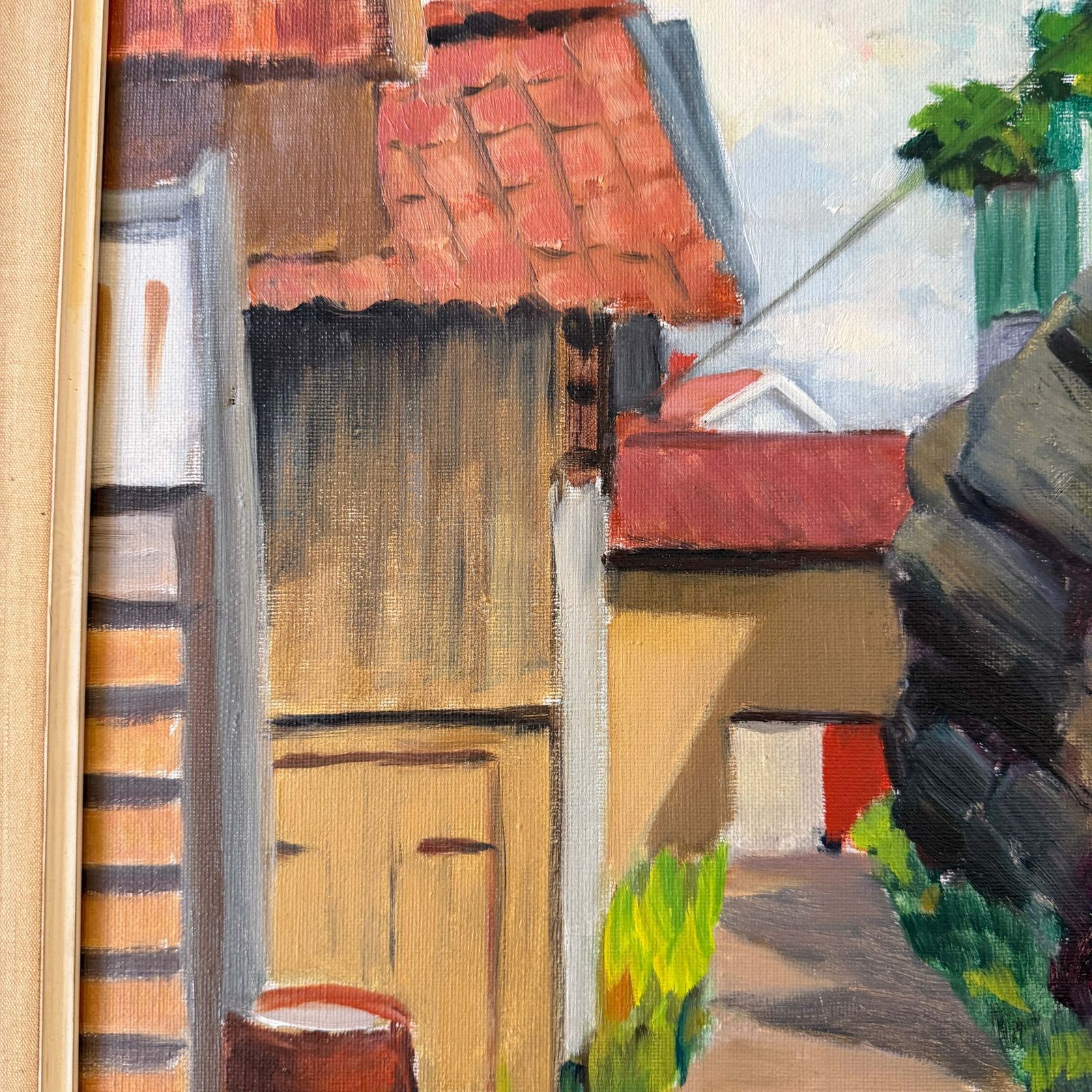 Summer Day In Bohuslän. Vintage Swedish Oil Painting By Karl Hugo Olsson photo for sale