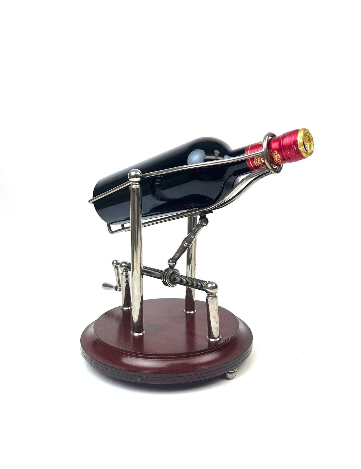 Stunning Antique Art Deco Mechanical Wine Cradle Decanter Home Bar