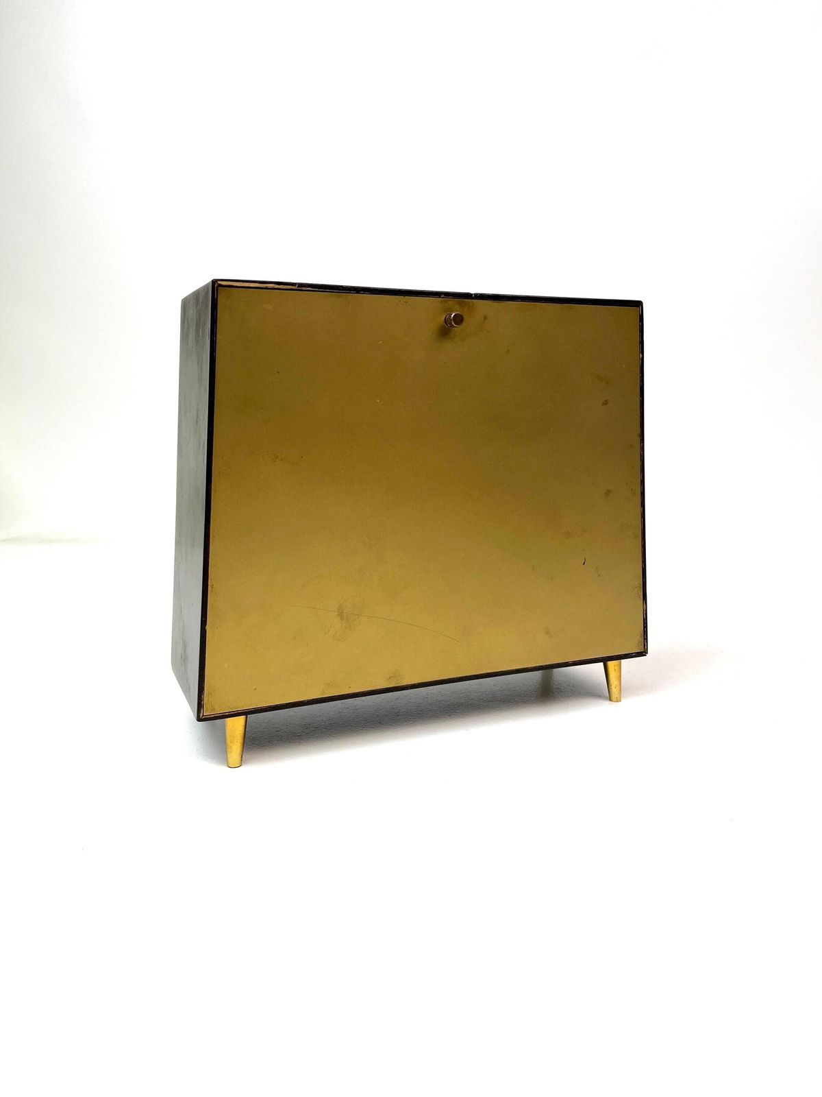 Stunning Vintage Mid Century Cubist Teak Desk Clock By Junghans Ato Mat photo buy