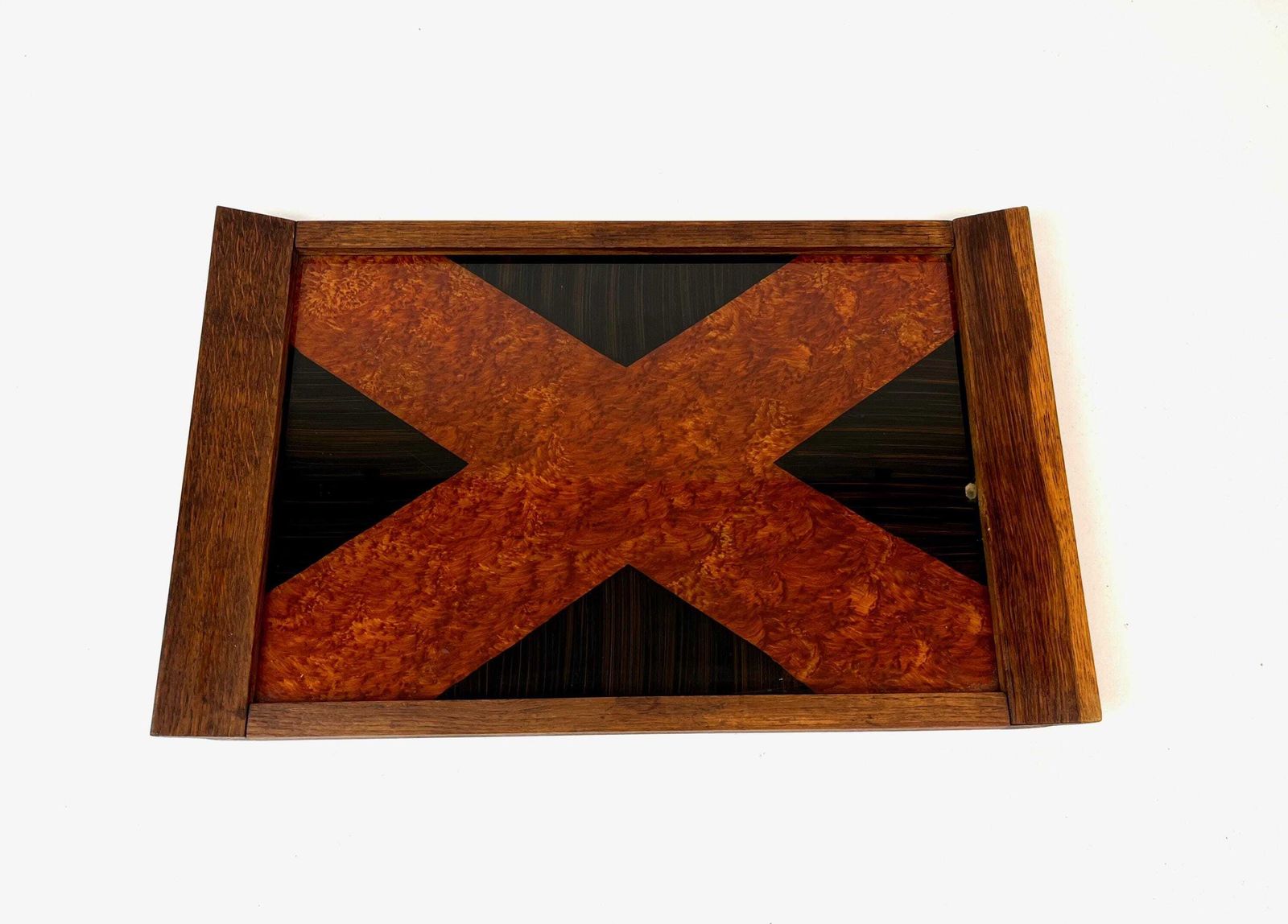 Bauhaus Suprematisme Houten Cubistisch Art Deco Cocktailserveerblad Duitsland 1930 photo furniture