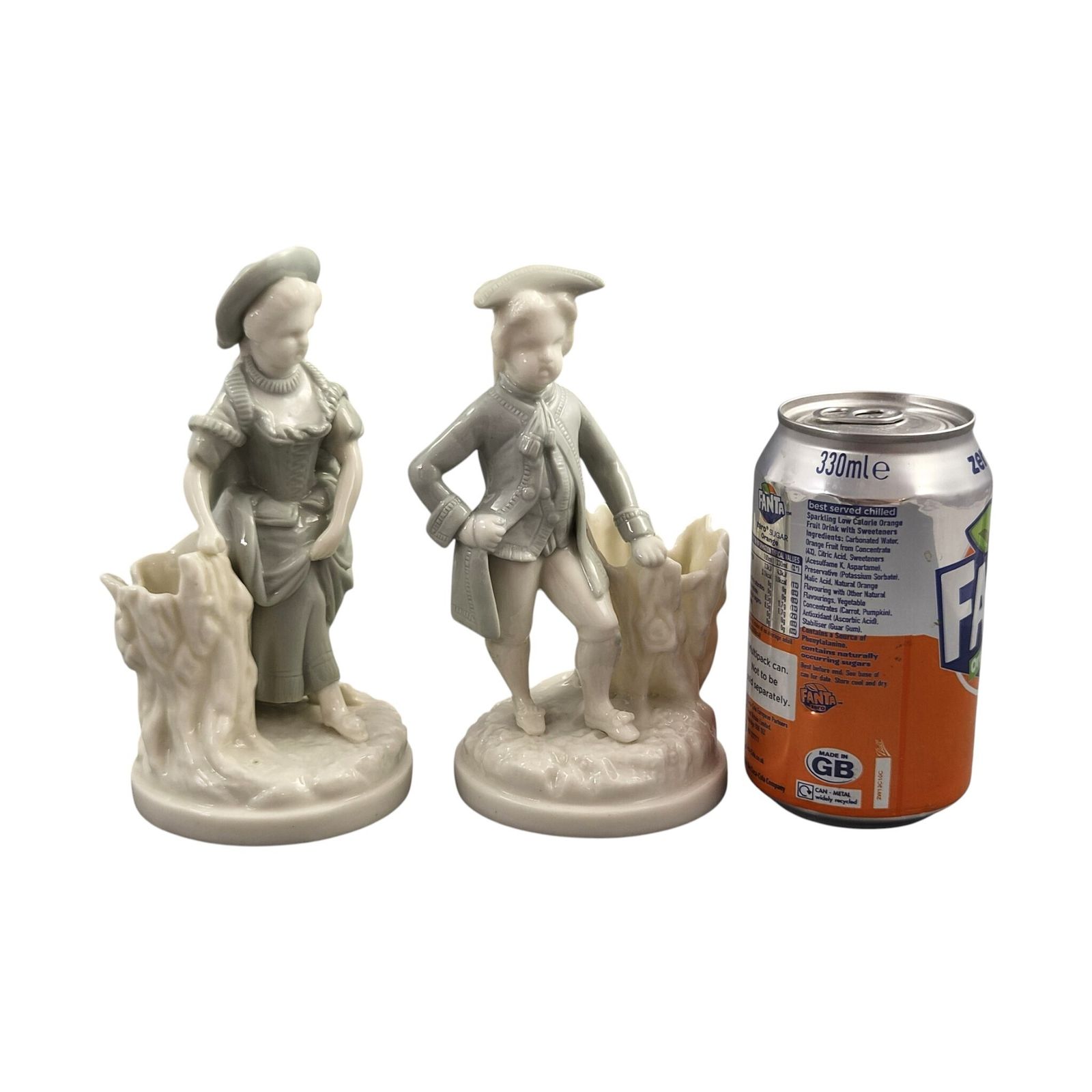 Royal Worcester Pair Of Sage Green Figural Salts, 1882 photo 500.0