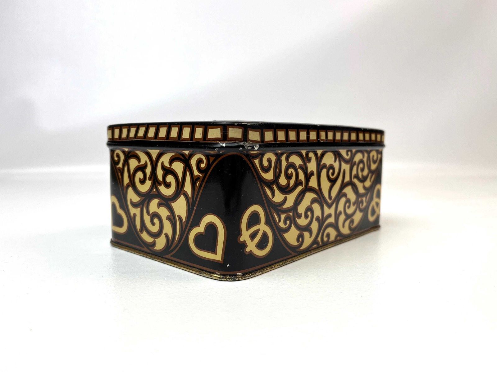 Zeldzame art deco blikken doos met Kerstman, Duitsland 1930 photo furniture