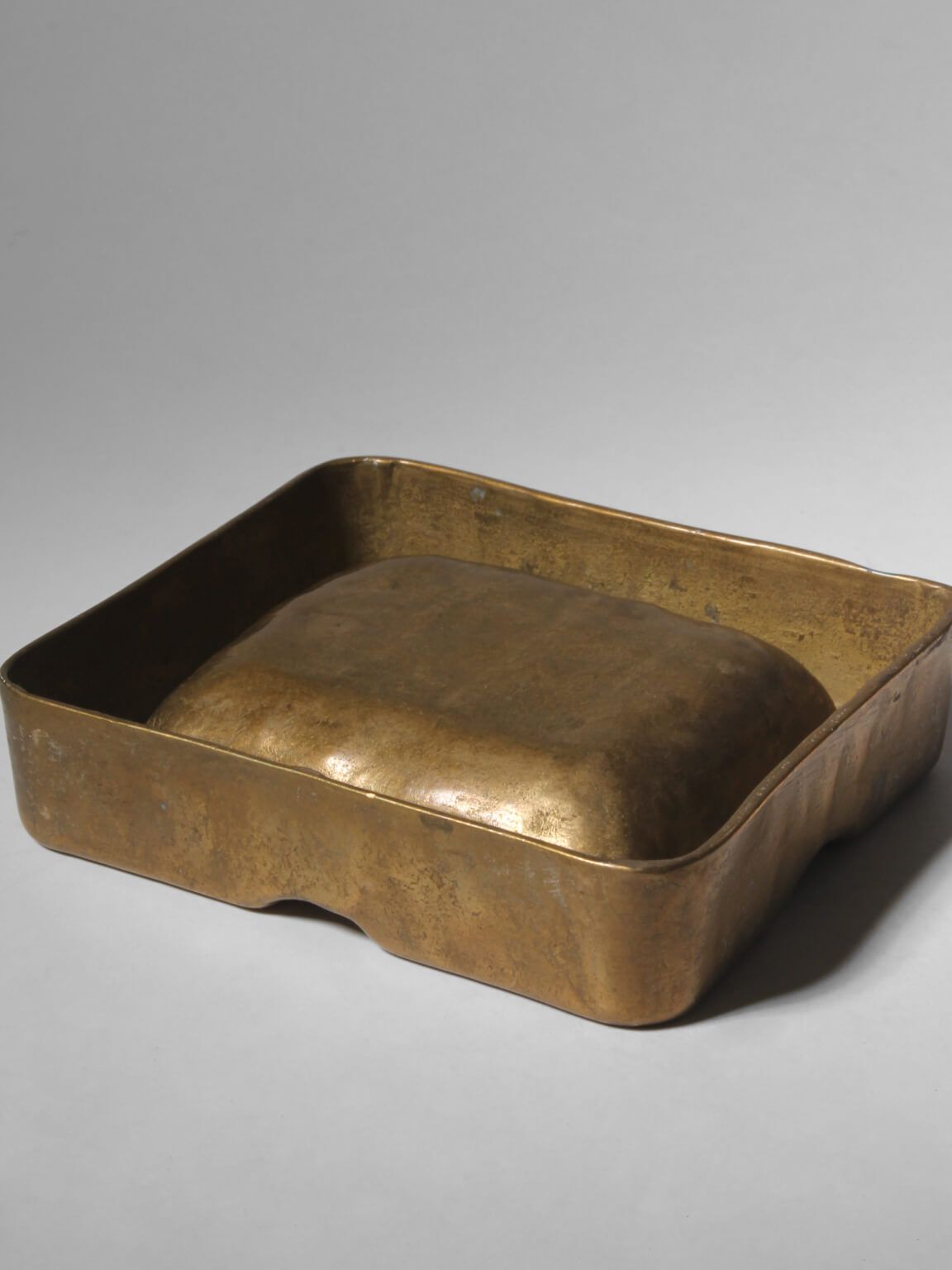 Organic Brutalist Bronze Ashtray, 1960s photo for sale