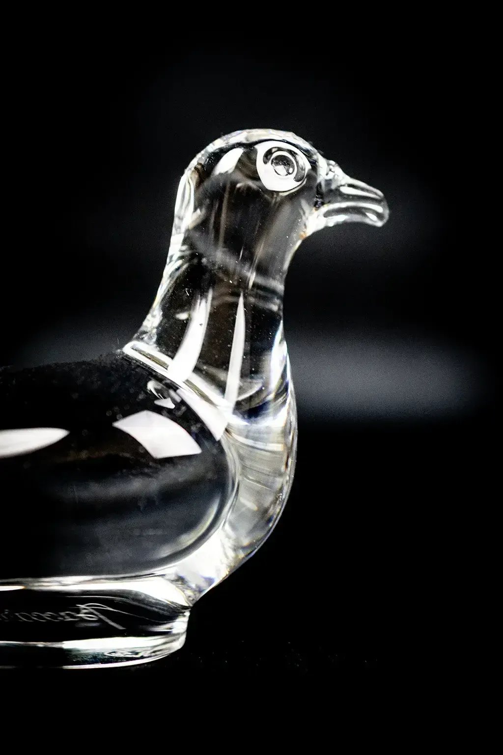 Baccarat kristallen presse-papier, vogelmodel, geblazen diersculptuur photo for sale