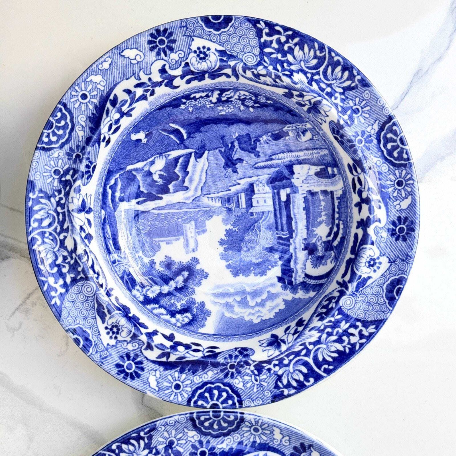Copeland Spode Blue Italian Dessert Bowls Set Of 4 1927 photo Woonaccessoires