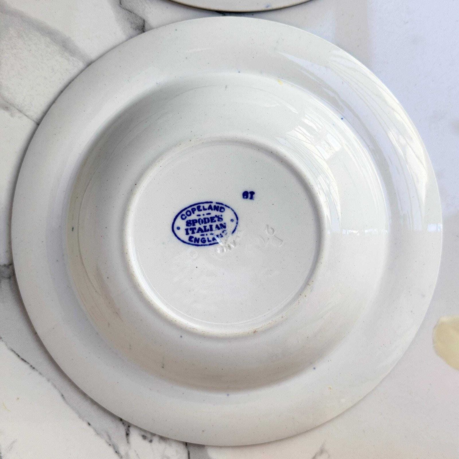 Copeland Spode Blue Italian Dessert Bowls Set Of 4 1927 photo vintage