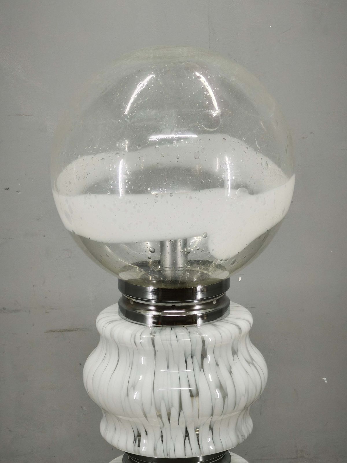 Carlo Nason For Mazzega Murano Glass Space Age Floor Lamp, Italy, 1970s photo furniture