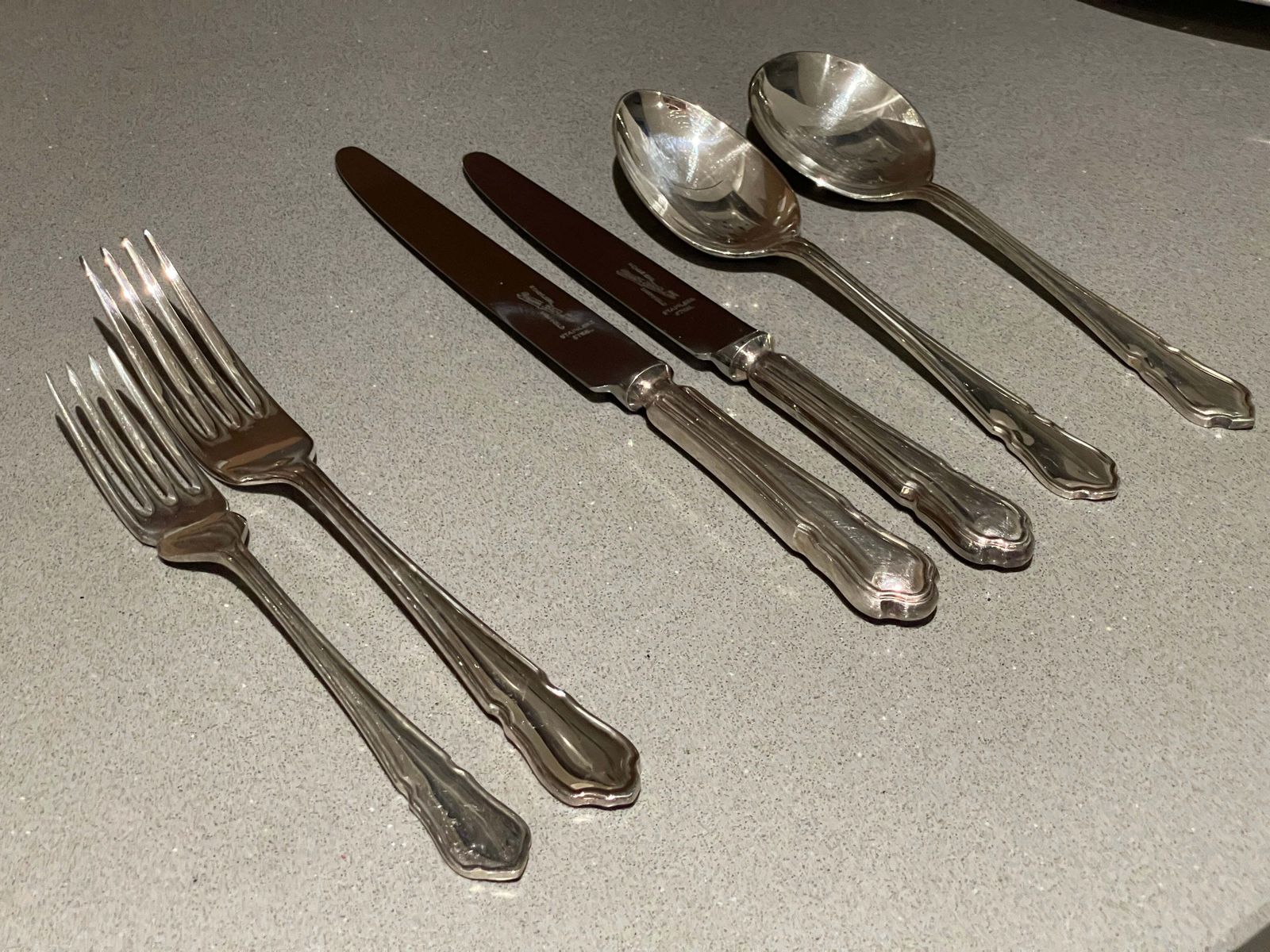 Tafelmes Vork Verzilverd Bestek Set Van 37 Engeland Antiek Art Deco photo for sale