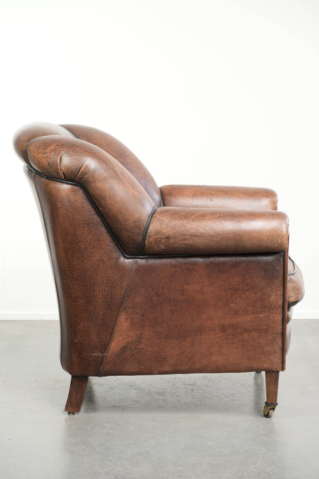Characterful And Comfortable Vintage Sheepskin Armchair With A Unique Design And A Timeless Look photo for sale