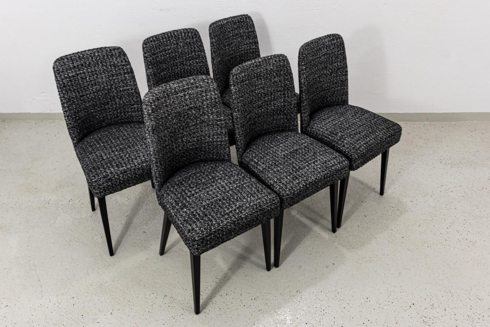 Vintage Dining Chairs, Poland, 1960’s, Set Of 6 photo Furniture