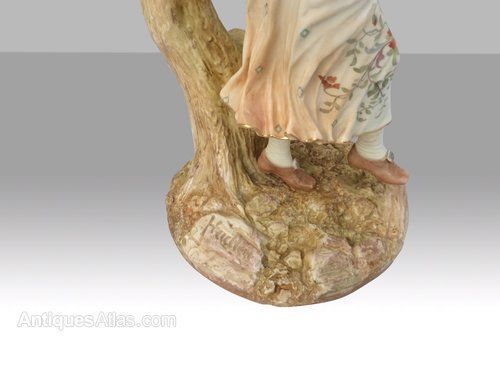Pair Of Antique Royal Worcester Candelabra Signed By James Hadley photo 2650.0