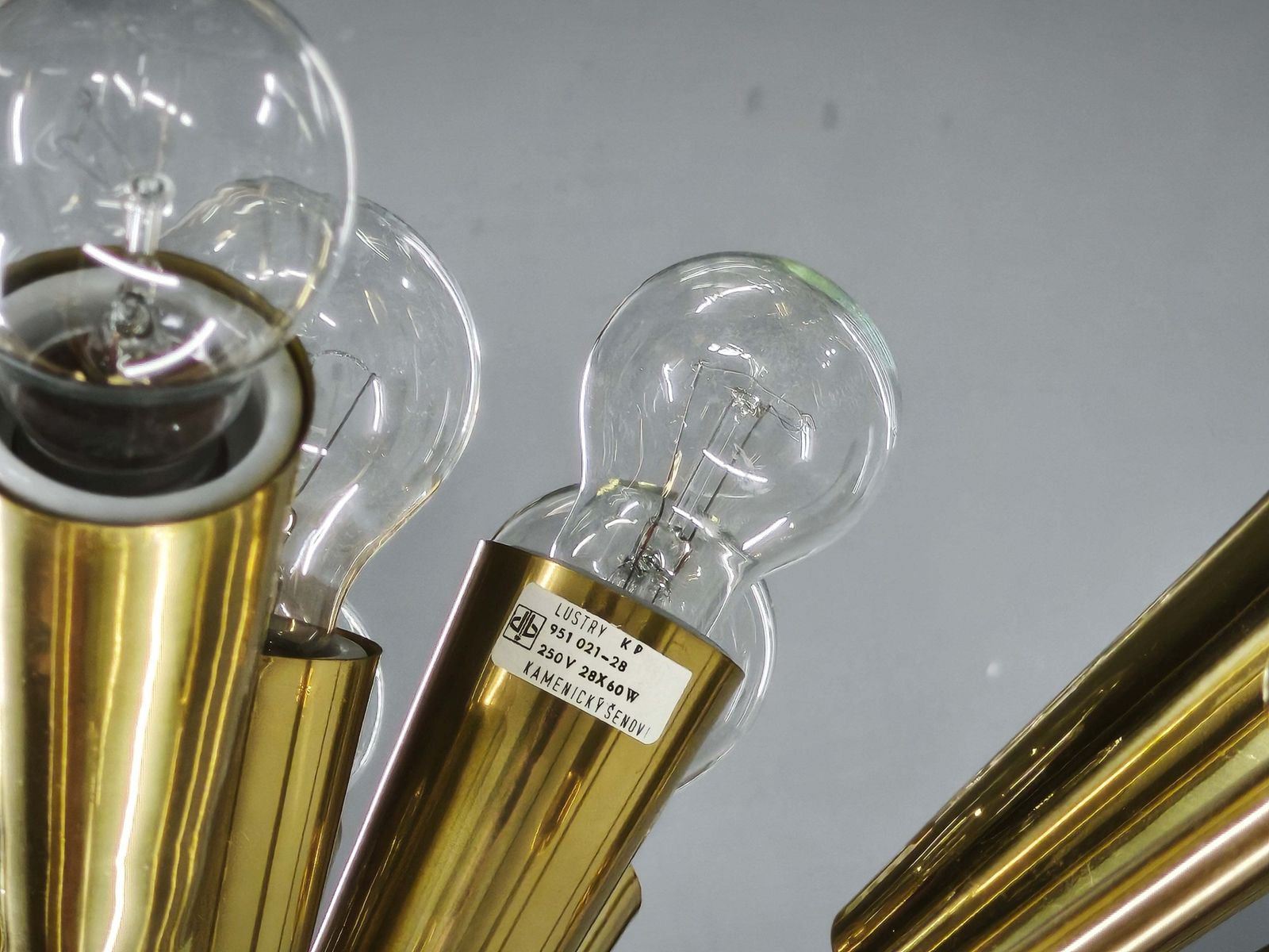 Lustre Sputnik 28 lumières en laiton Kamenický Šenov, Tchécoslovaquie, années 1970 photo buy