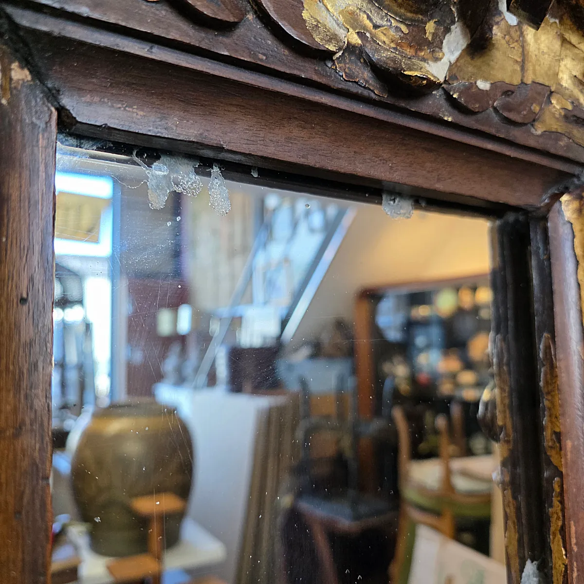 Antiek Italiaans Barok Spiegel, 1e Helft 1700s photo buy
