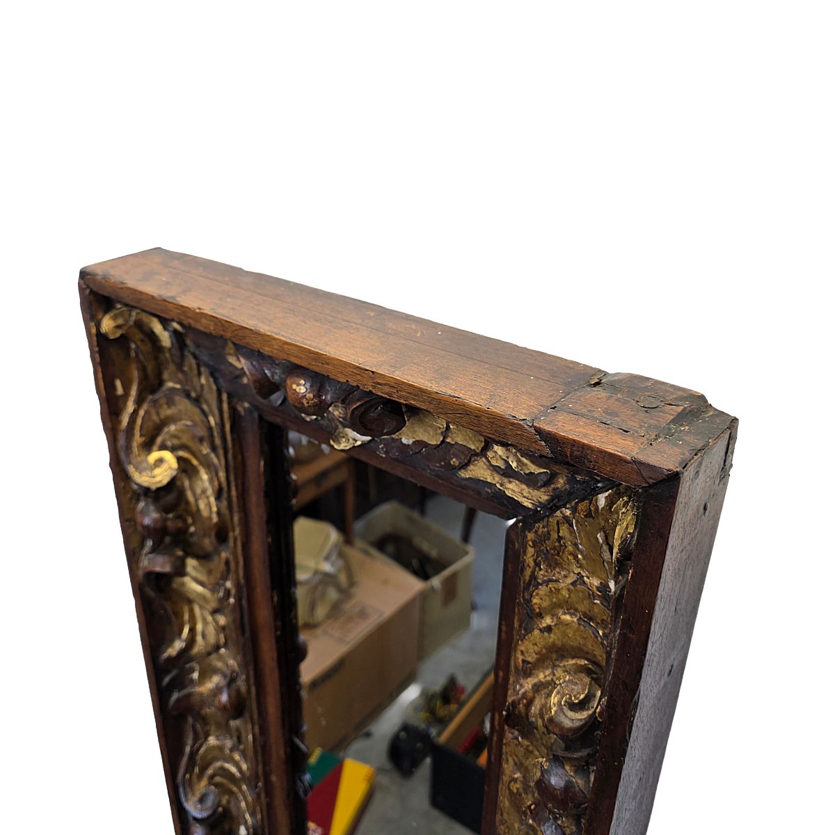 photo furniture Antiek Italiaans Barok Spiegel, 1e Helft 1700s