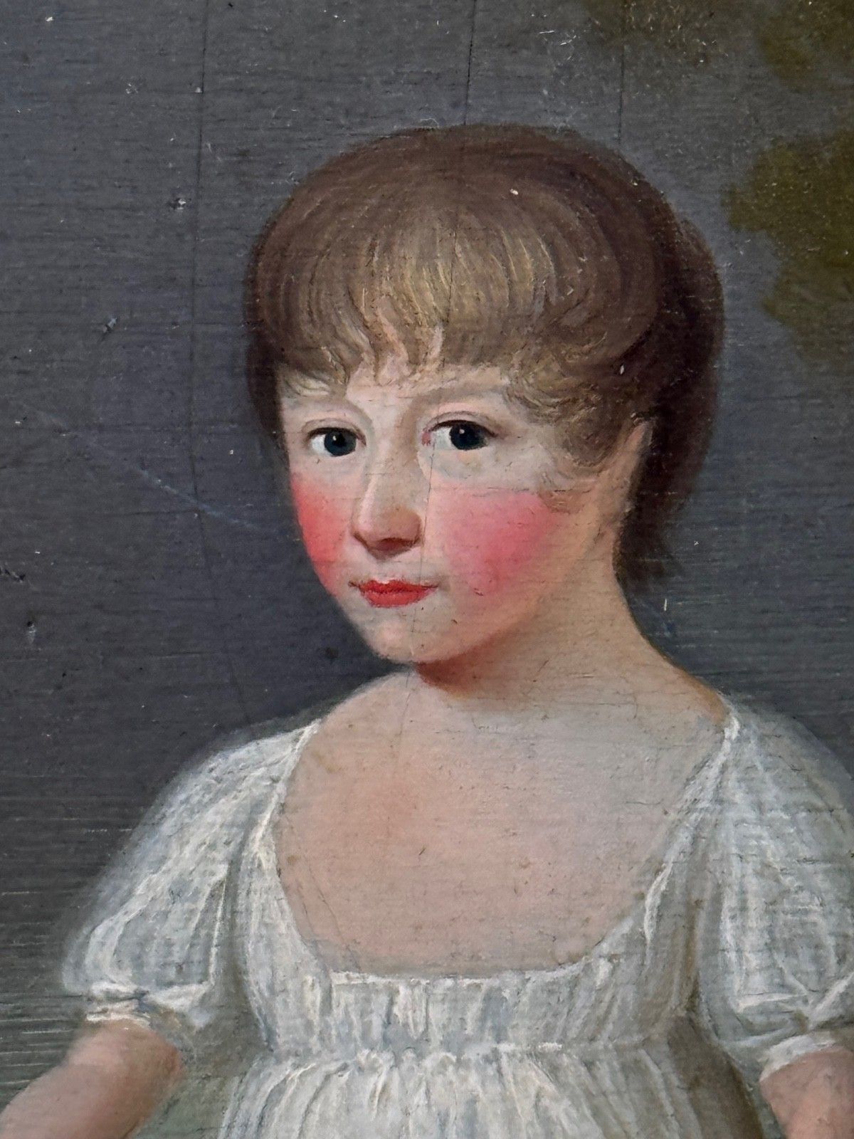 Olieverfportret uit het begin van de 19e eeuw, Louisa Cooke met Mr Quiz, in de stijl van George Romney, ca. 1802 photo Kunst
