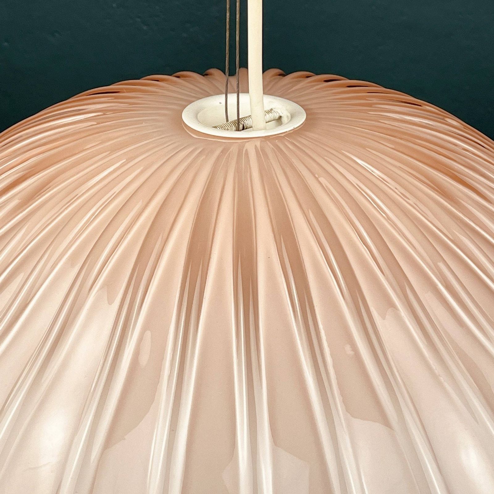 Vintage Large Pink Murano Glass Chandelier Italy 1970s Mid Century Murano Pendant Lamp photo furniture