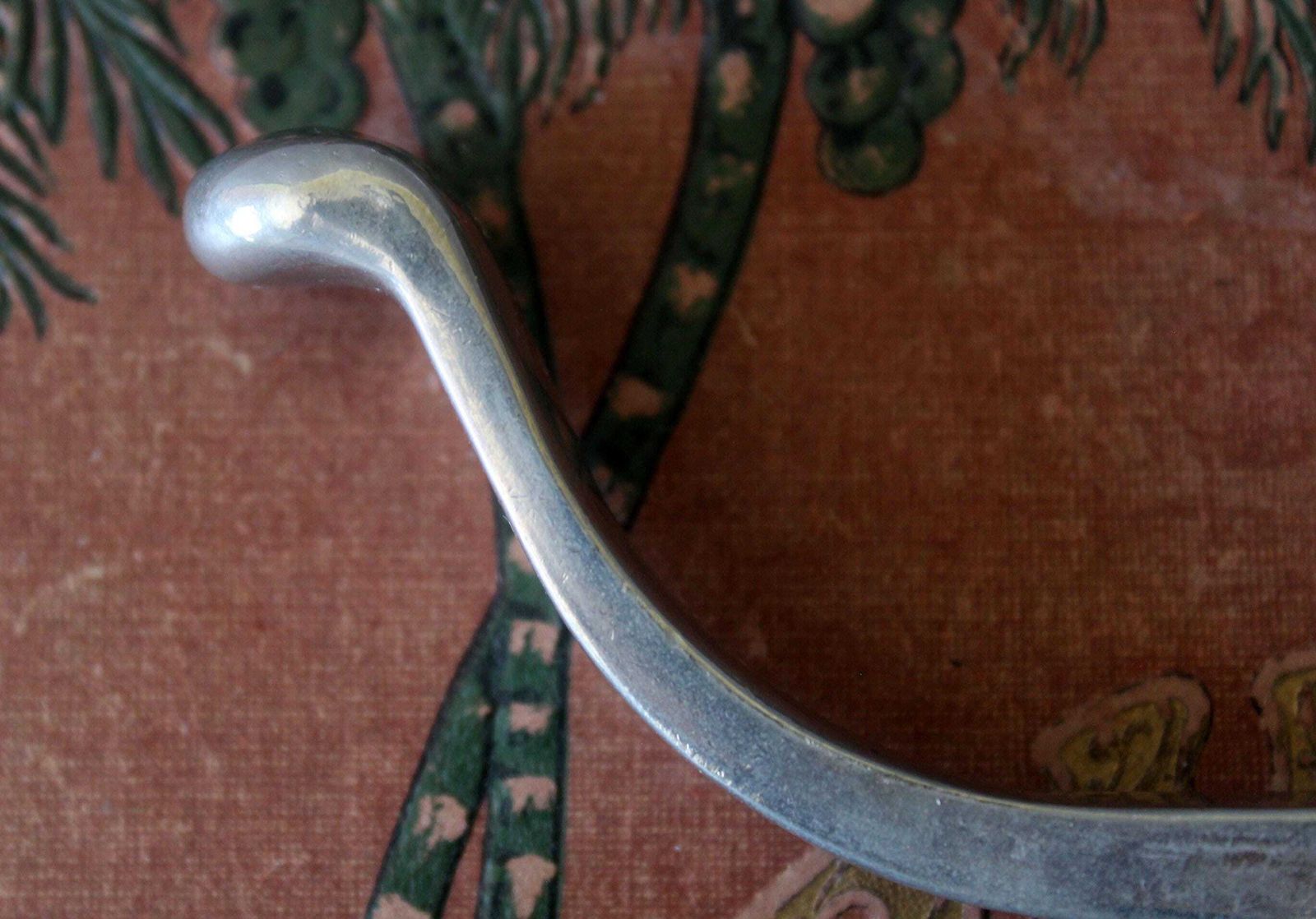 Lot de 3 doubles crochets vintage de style Art déco, aluminium chromé, plaque murale, quincaillerie, porte-vêtements, porte-chapeaux et manteaux, gris argenté photo buy