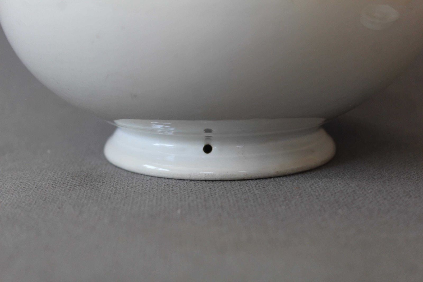 photo vinterior Pot à bouillon en céramique d'époque, XIXe siècle, couvercle en étain, France