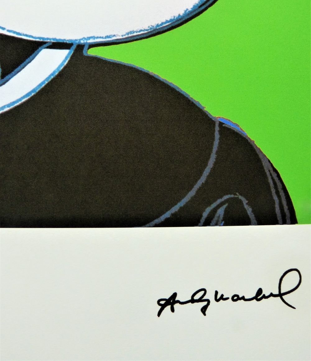 Andy Warhol "Mickey Mouse Grün" gesigneerde lithografie, oplage 32/100 photo Kunst