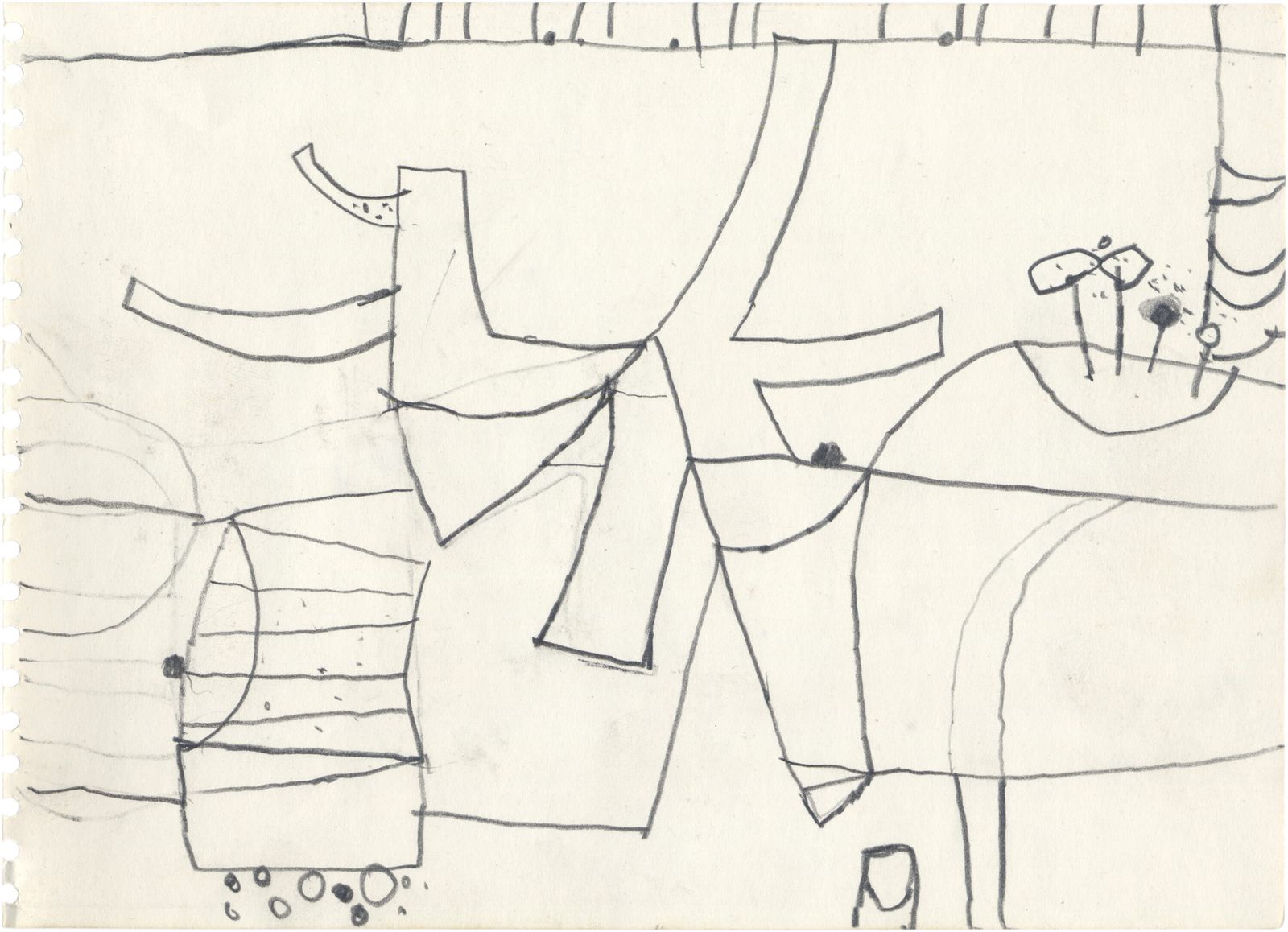 Elegant Abstract Still Life Study By Important British Sculptor Henry Cliffe photo furniture