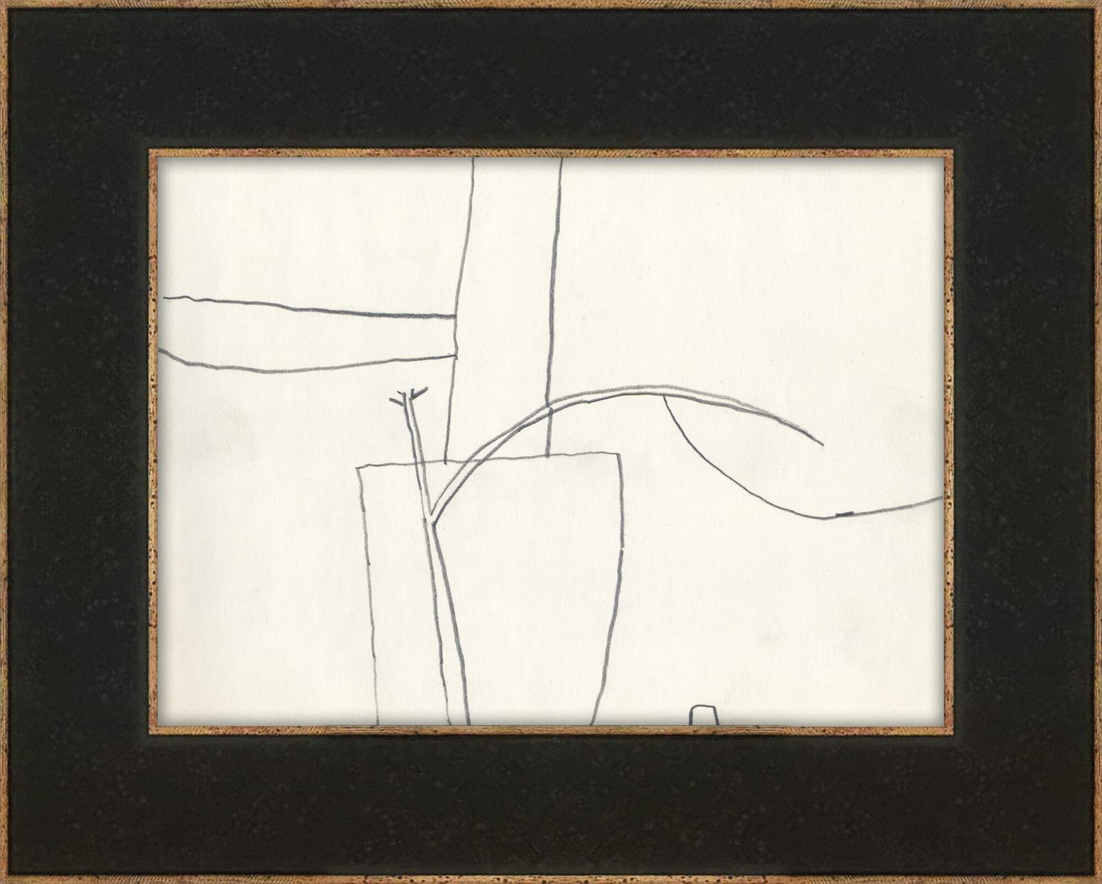Prachtige minimalistische potloodstilleven, Henry Cliffe, 1977