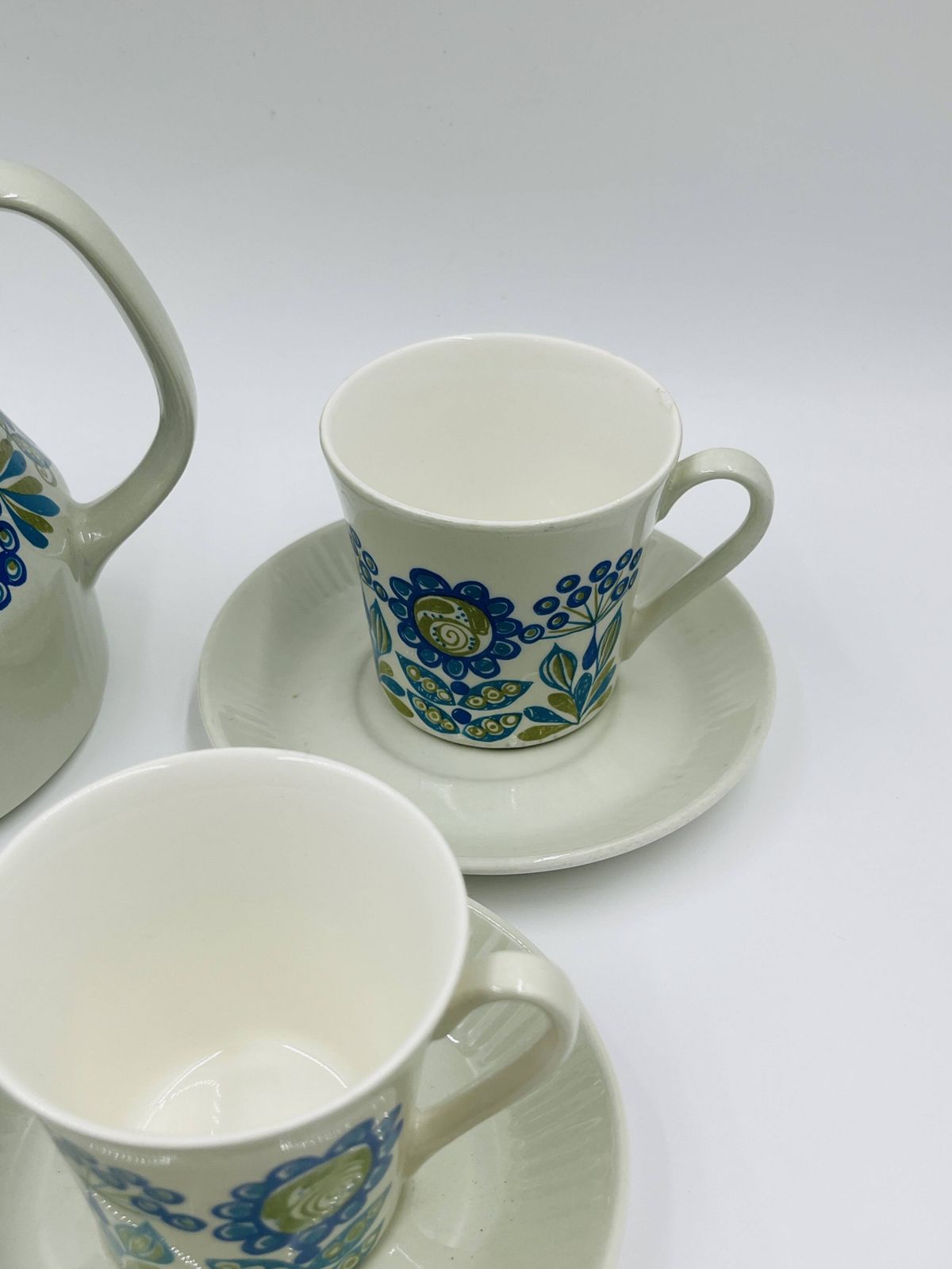 Scandinavisch koffieservies Tor Viking by Figgjo Flint photo vintage