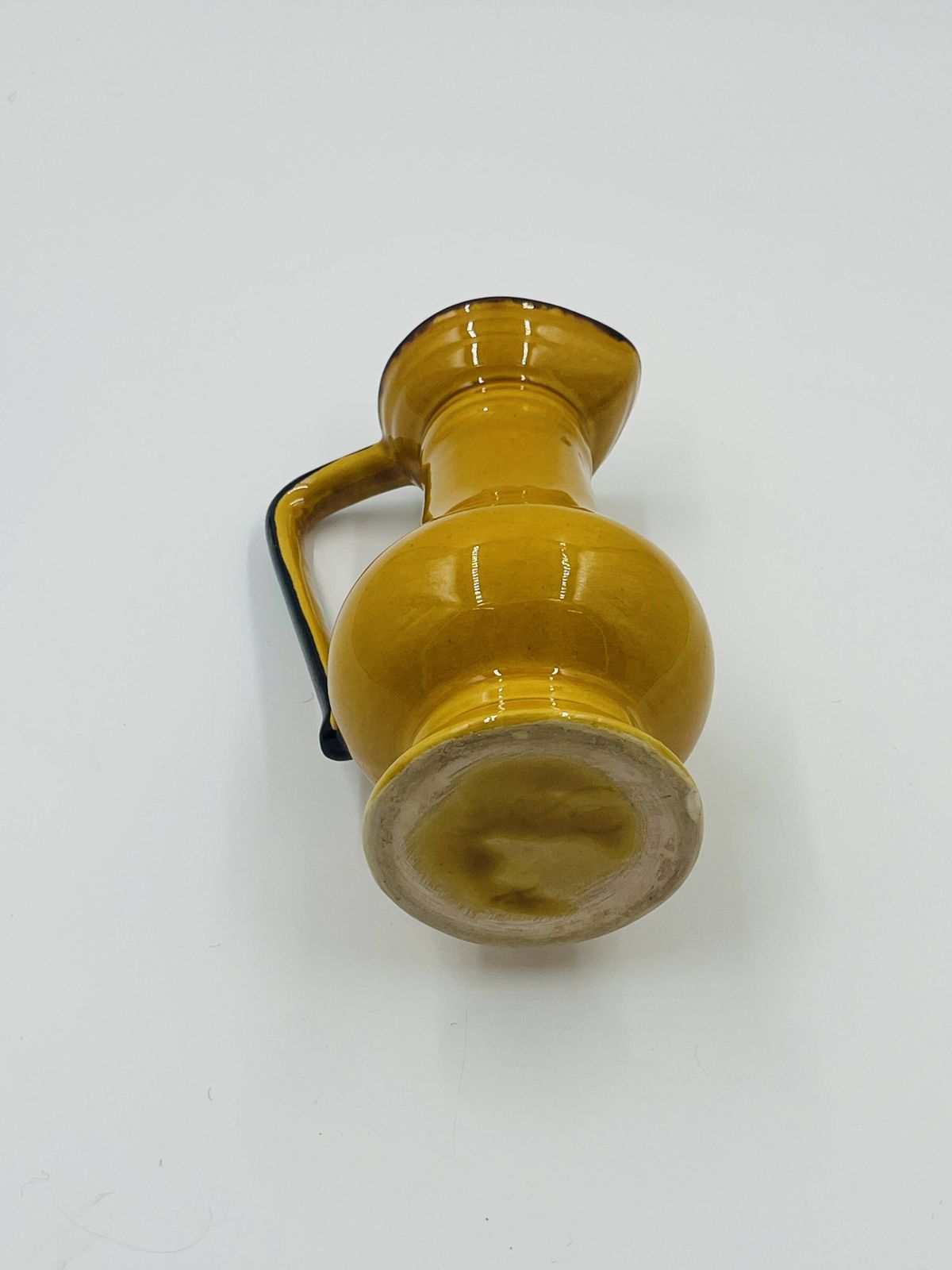photo vinterior Pair Of Vintage Coulobres Vases In Ochre Ceramic