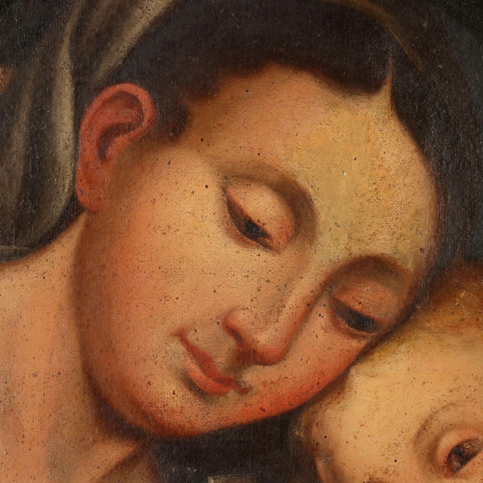 Religieus onderwerp, olieverf op doek, Italië, 17e eeuw photo Kunst