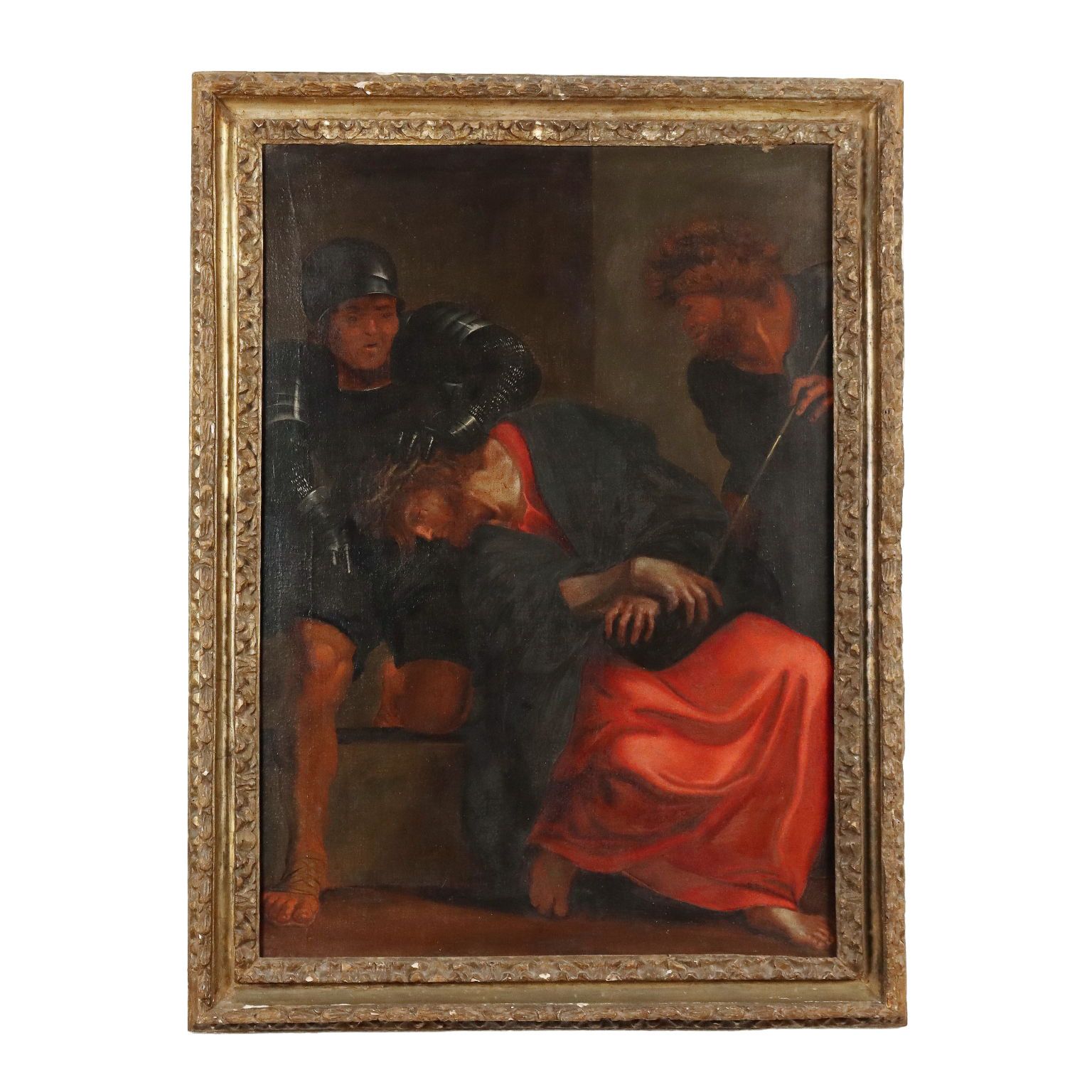 Religious Subject Oil On Canvas Italy XVII Century