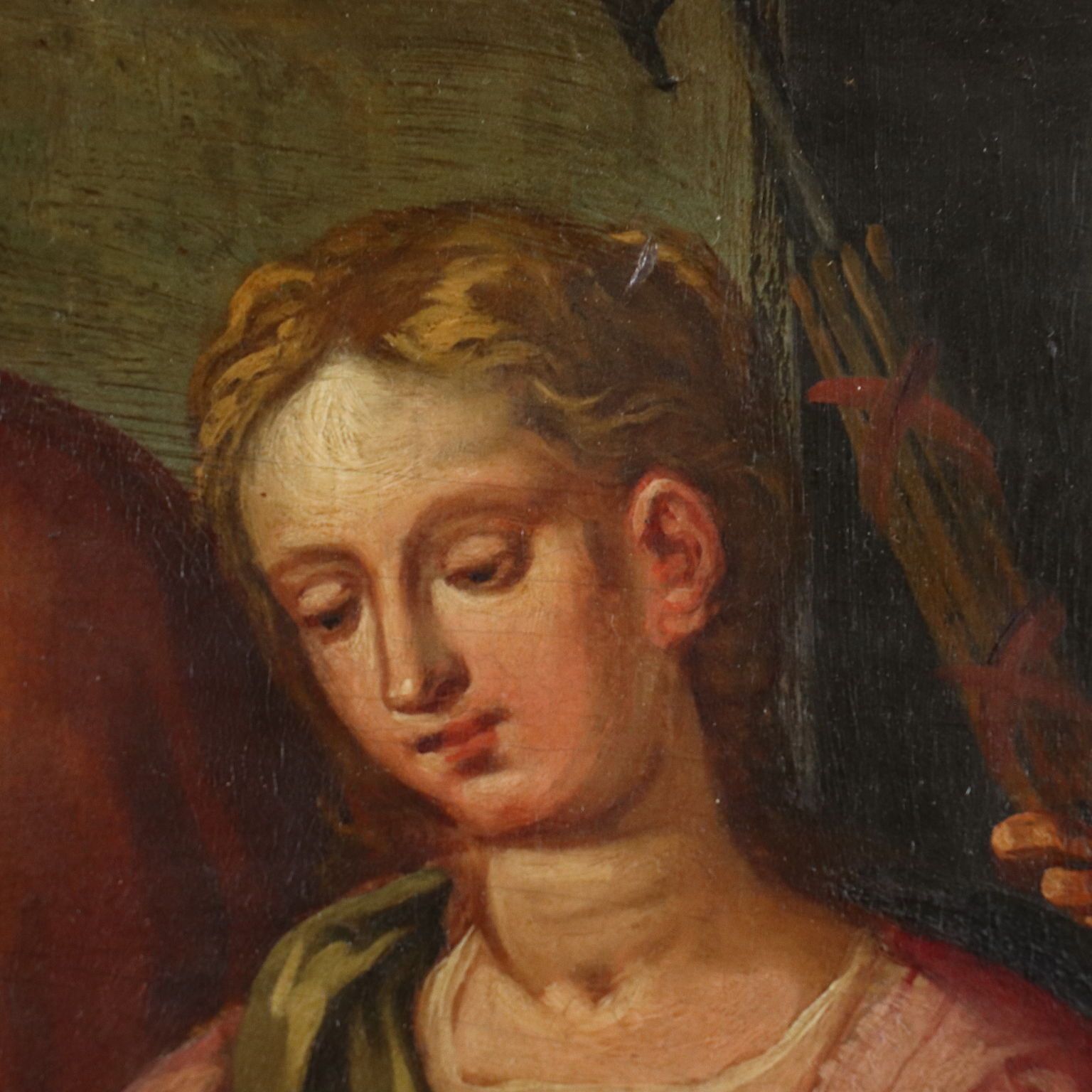 La Continence de Scipion, huile sur toile, Italie, XVIIe siècle photo Art
