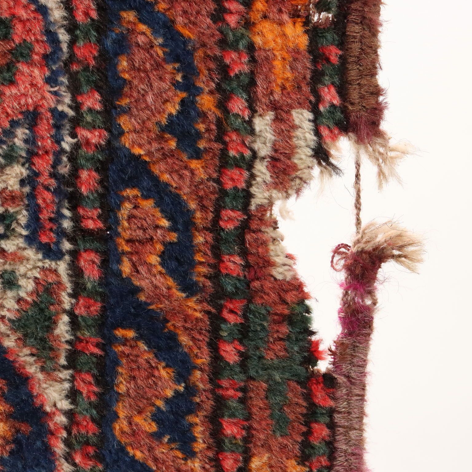 Antiek Kazak tapijt wol zware knoop Turkije 149 x 55 in photo buy