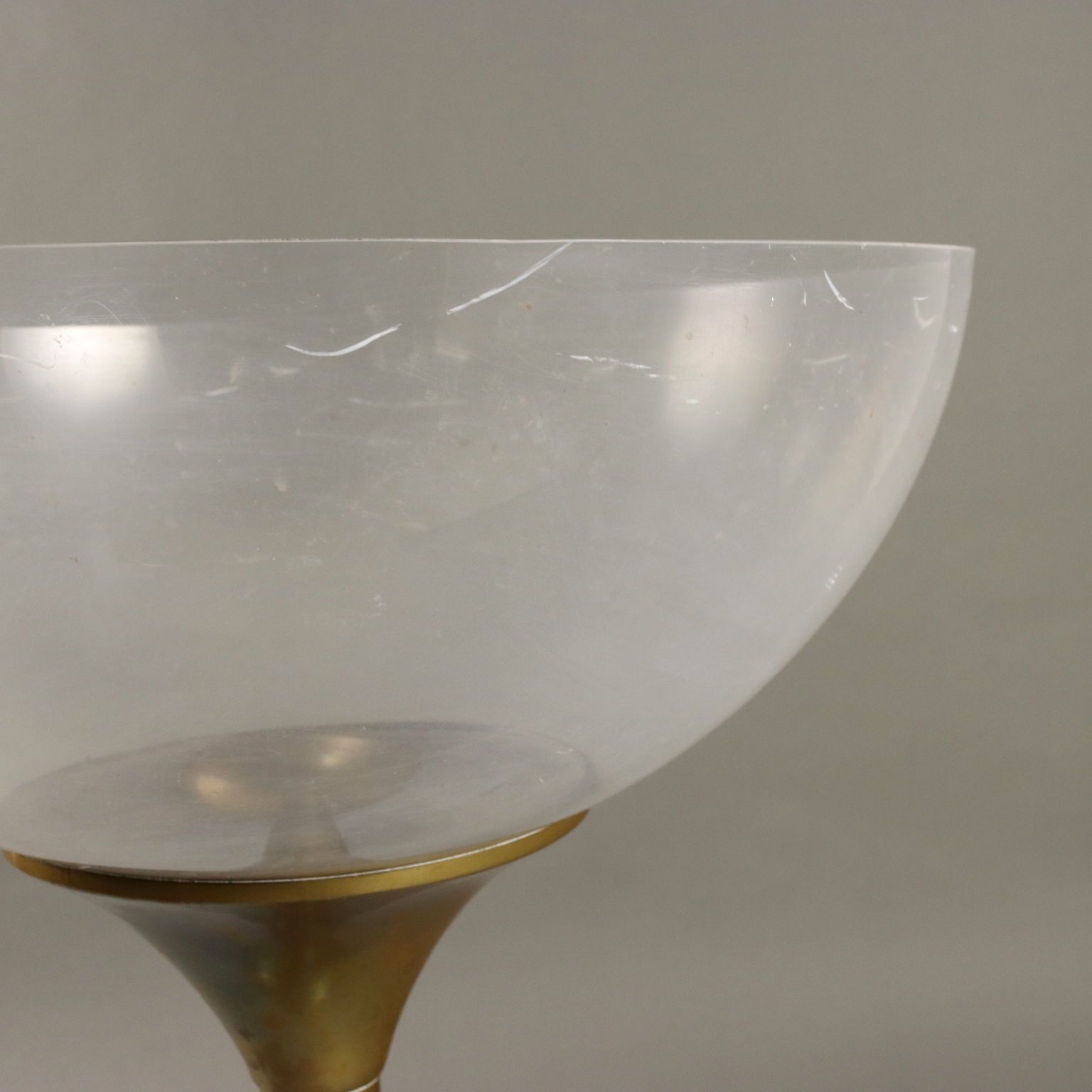 Vintage Champagne Bucket Brass Plexiglas Europe 1970s photo Home Decor