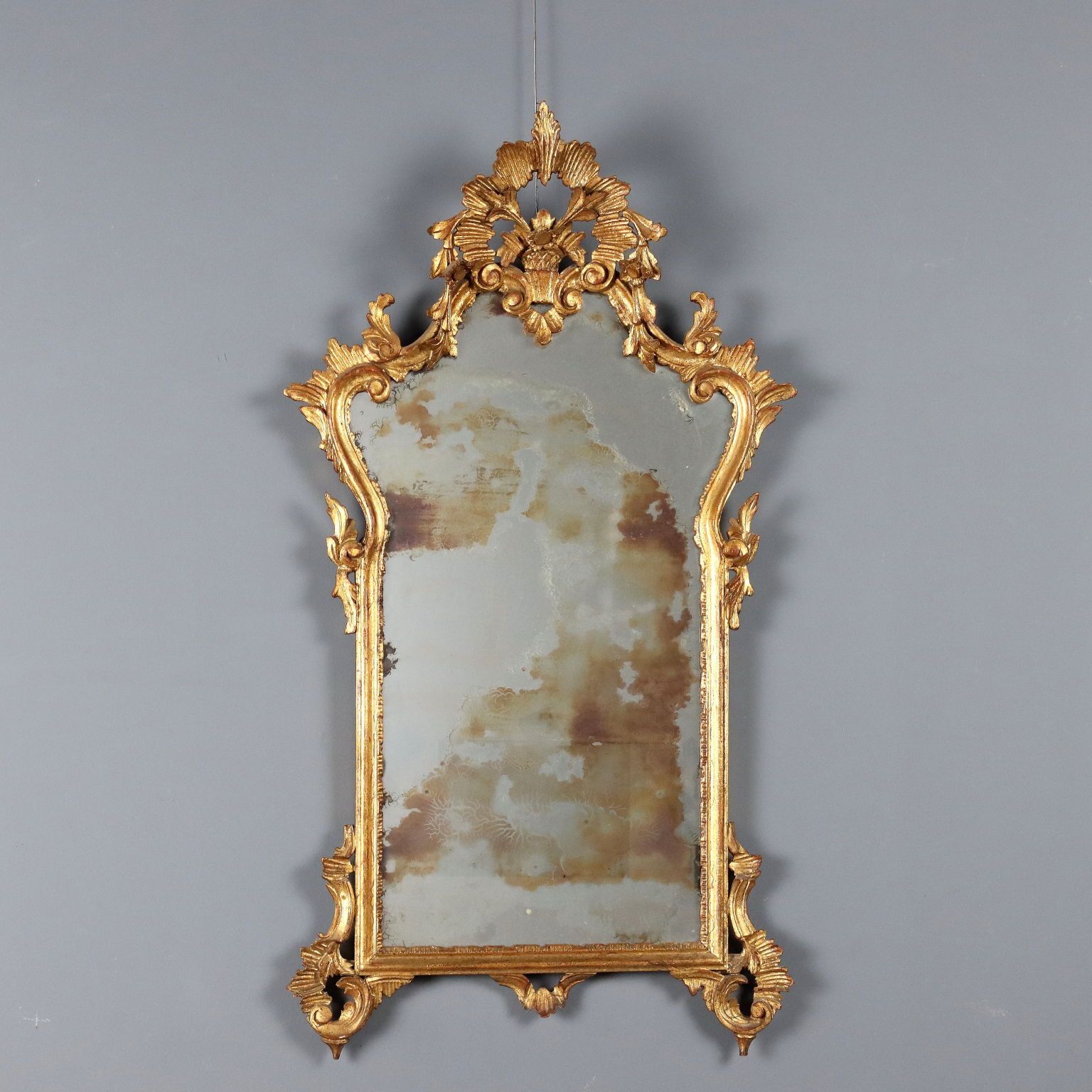 Miroir de style baroque en bois, Italie, XXe siècle
