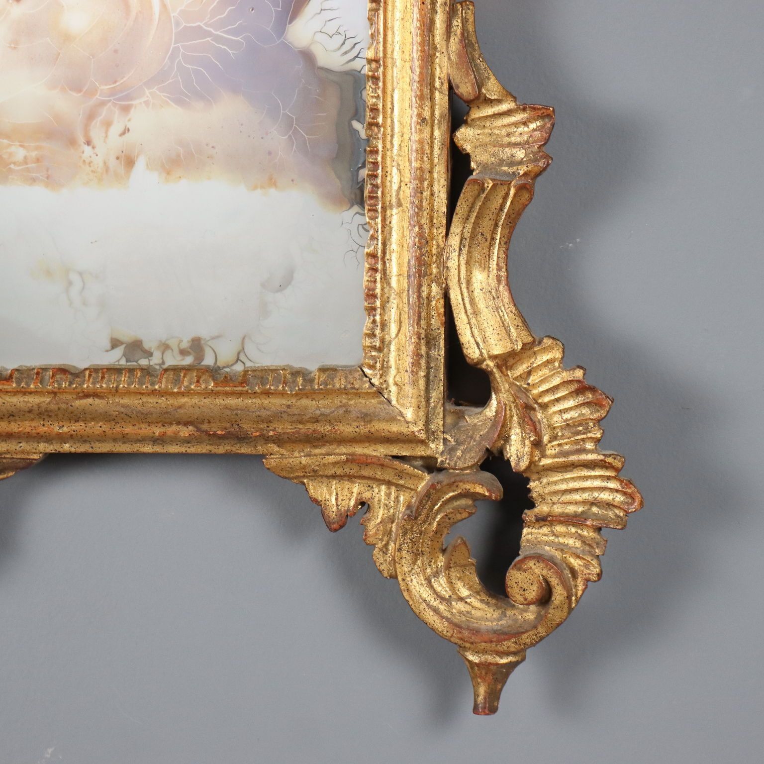 photo for sale Miroir de style baroque en bois, Italie, XXe siècle