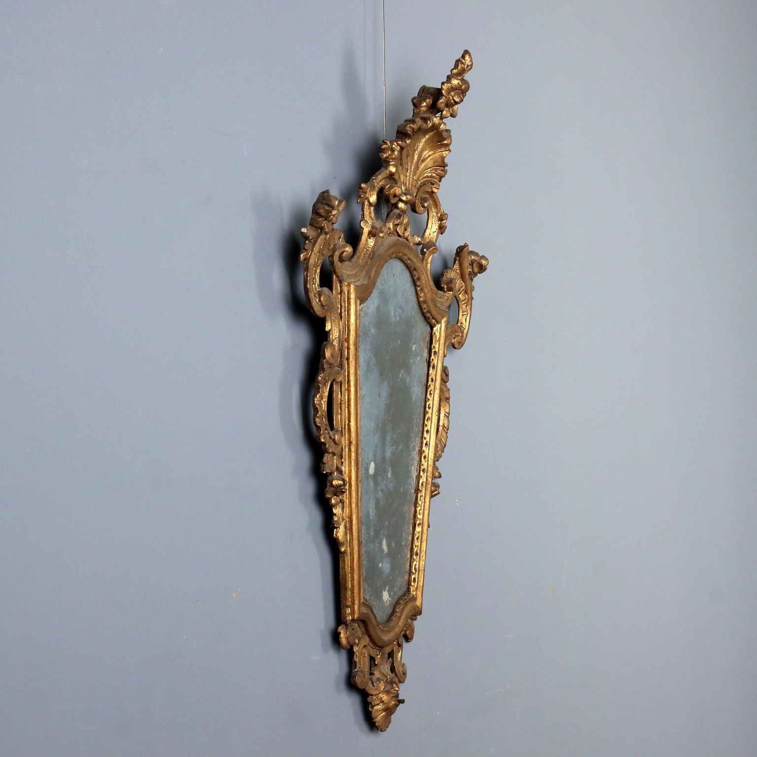 Carved And Gilded Wood Mirror   Italy 18th Century photo Home Decor