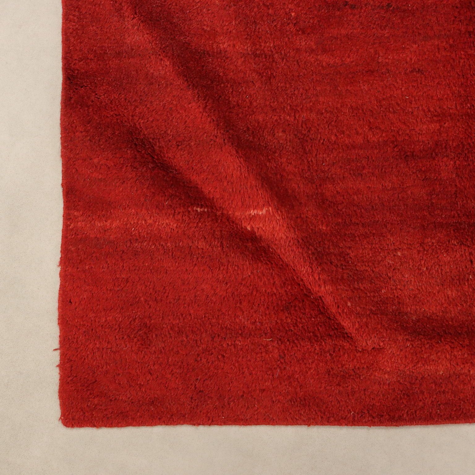 Tapis asiatique d'époque en laine, gros nœuds, fait main, 118 x 98 po photo 1110.0