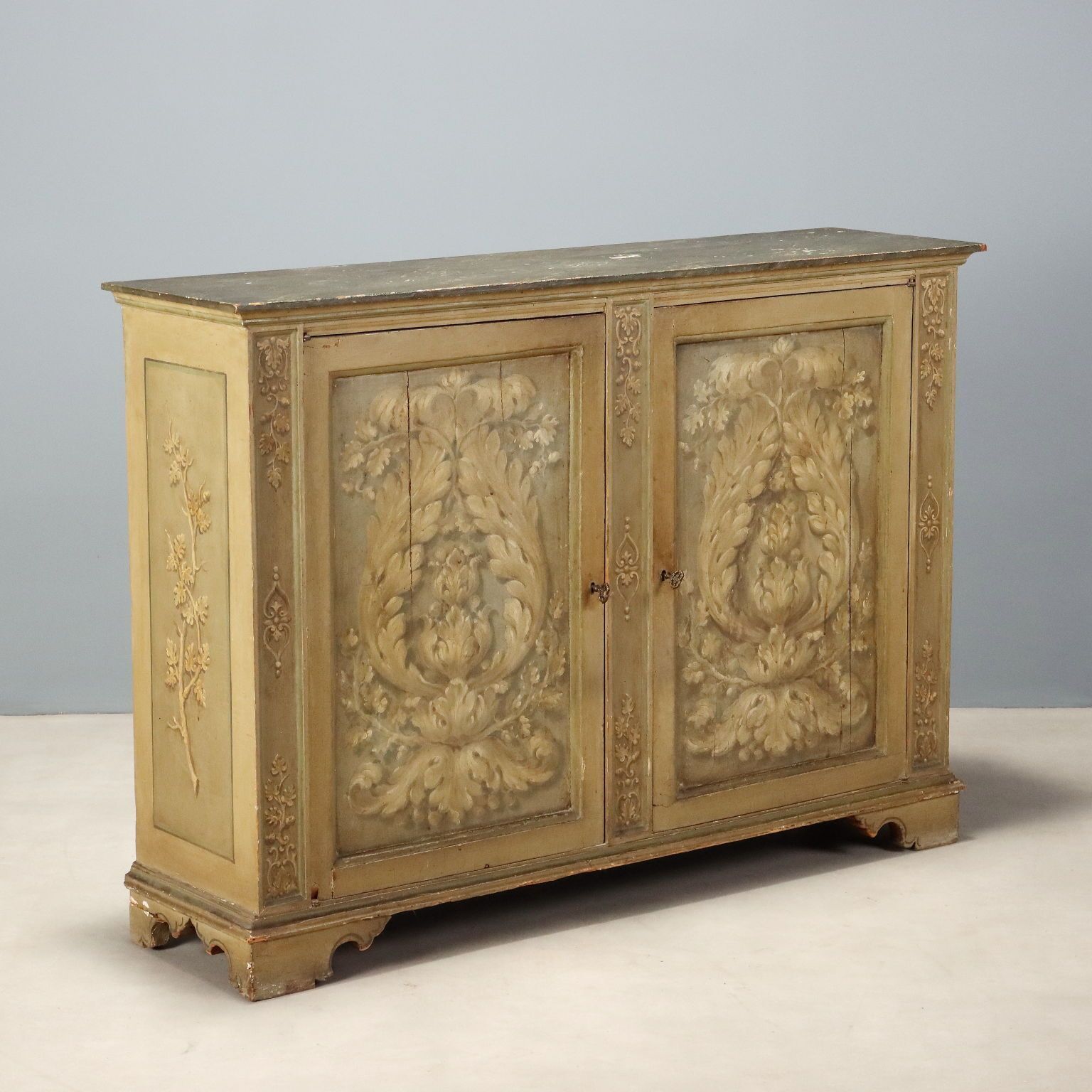 Baroque Cupboard Fir Poplar Italy XIX Century