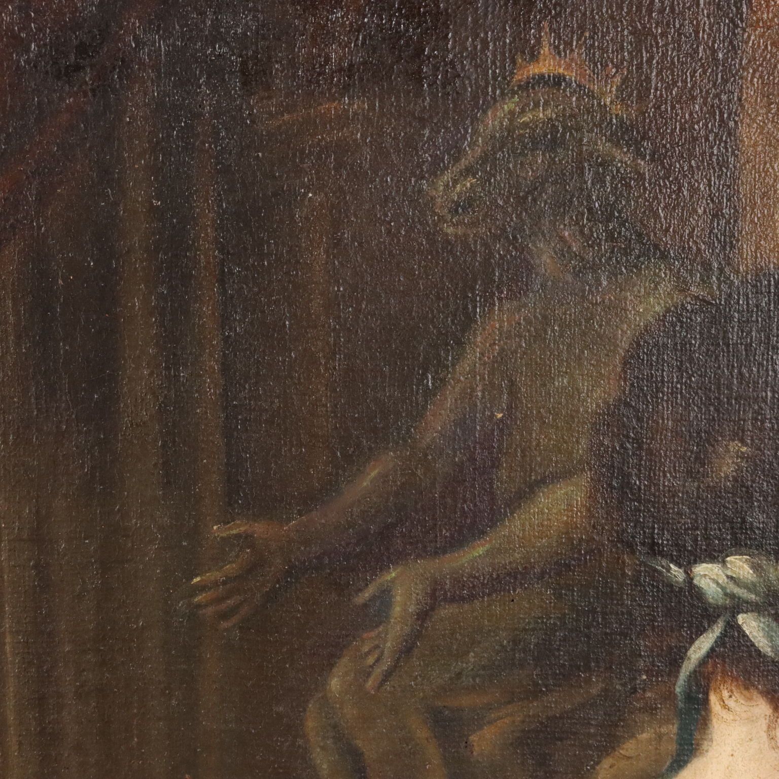 Antiek schilderij, Koning Salomo, olieverf op doek, Italië, 17e eeuw photo Kunst