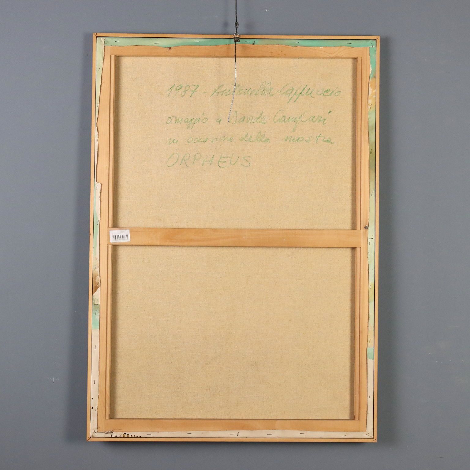 photo for sale Eigentijds schilderij, gesigneerd A. Cappuccio, Homage To D. Campari 1987