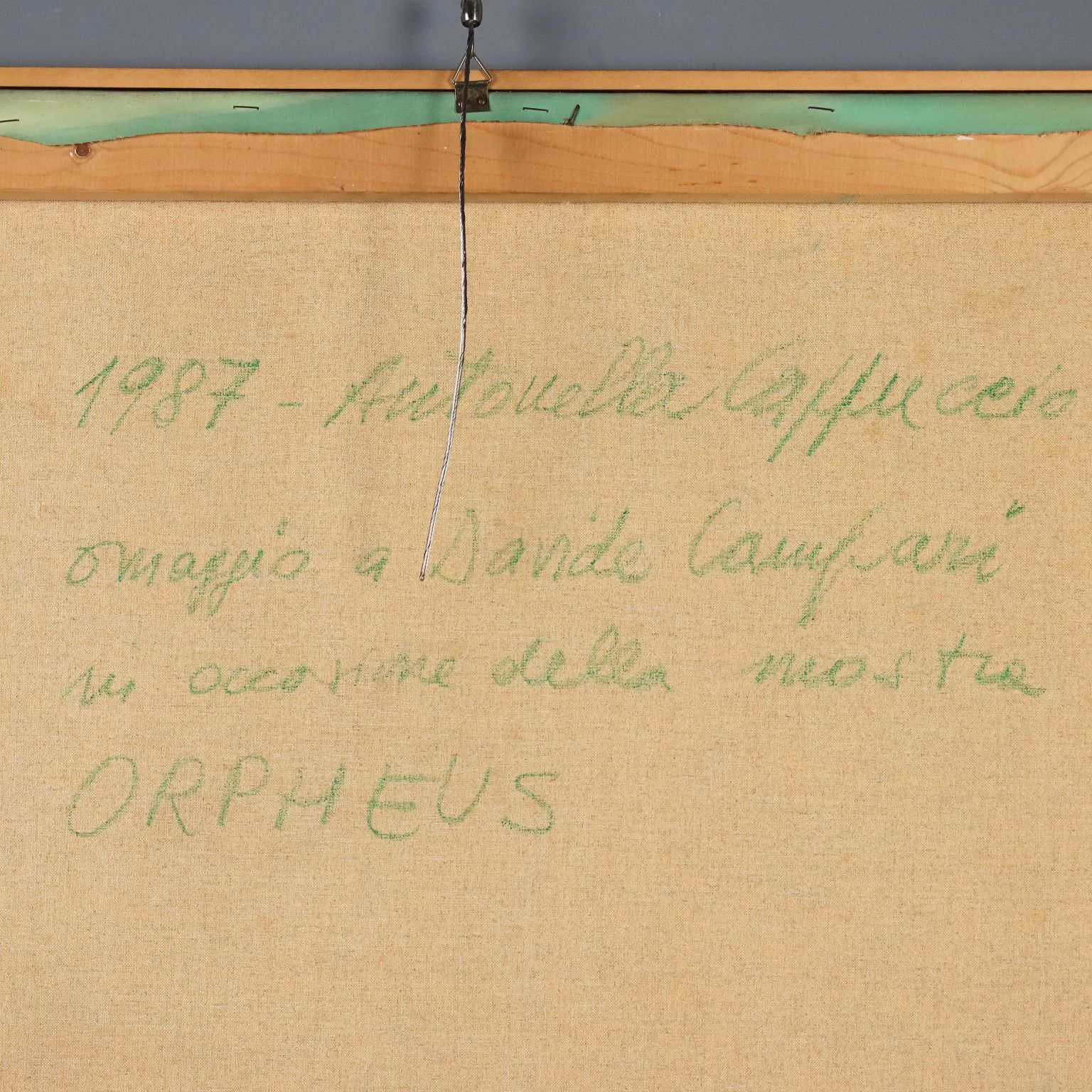 Kunst Eigentijds schilderij, gesigneerd A. Cappuccio, Homage To D. Campari 1987 photo