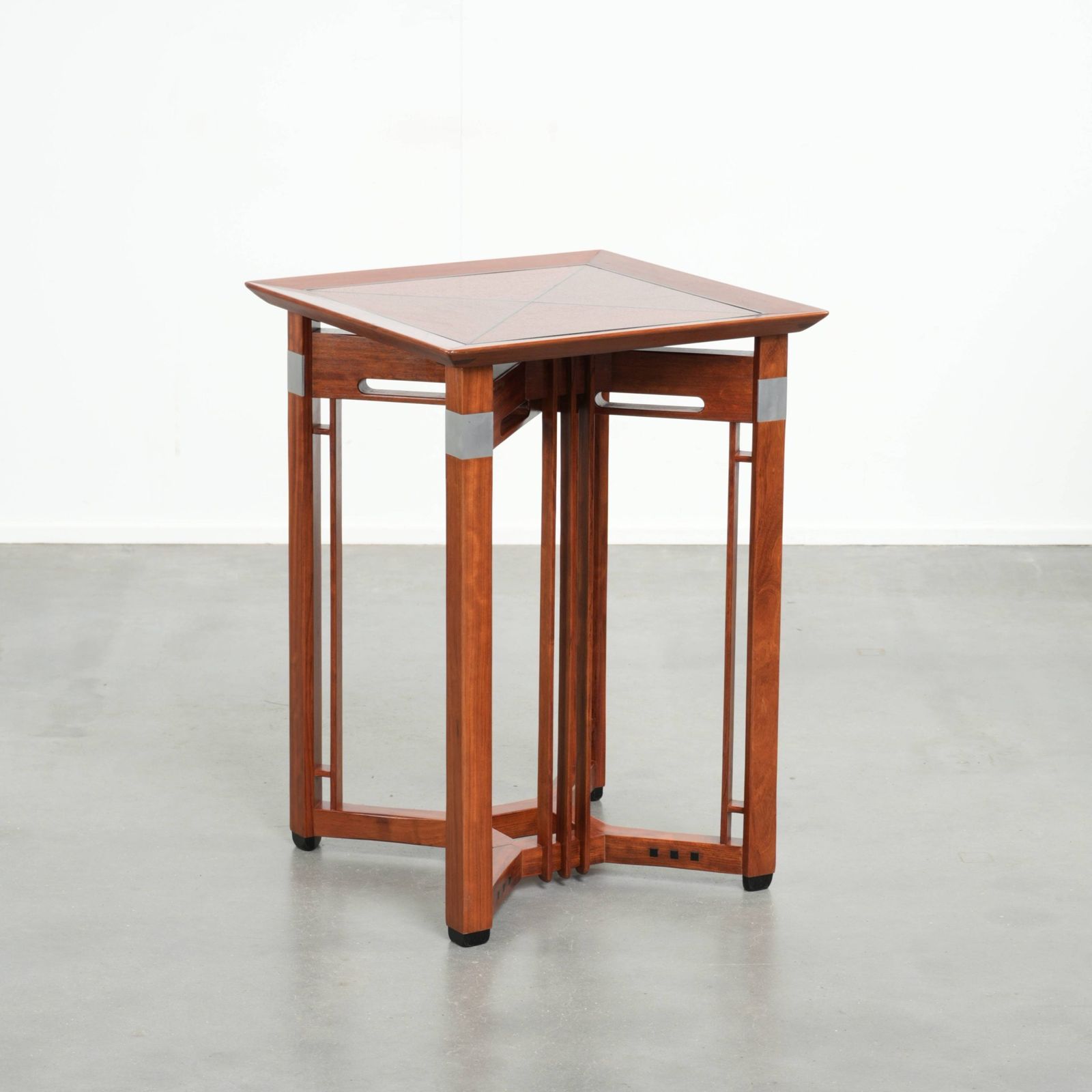 Tall Art Deco Design Side Table With Removable Top By Schuitema From The Decoforma Series