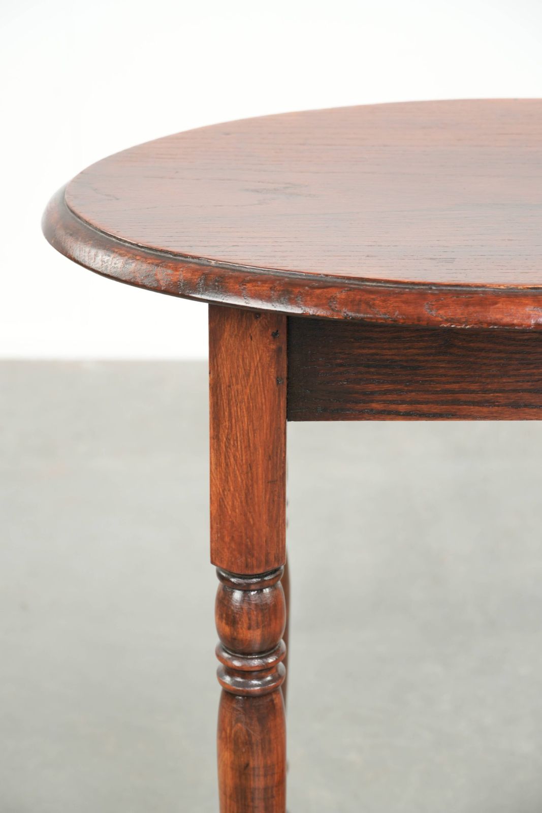 Antique Oval English Oak Side Table From The Early 20th Century With Beautiful Colors photo buy