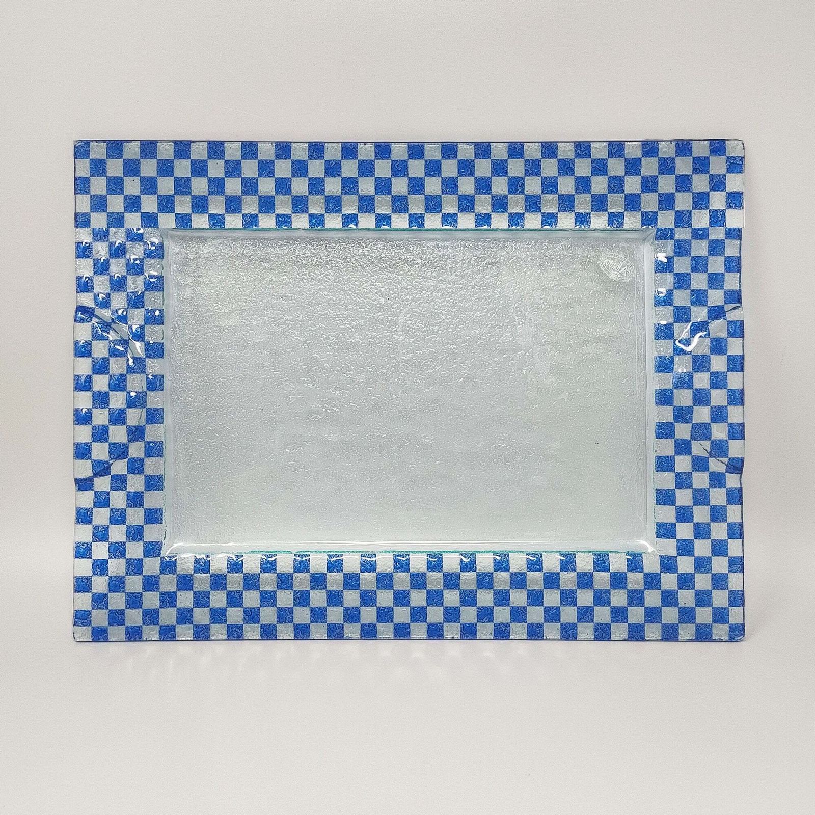 1970s Astonishing Italian Tray By Albatros In Murano Glass. photo vinterior
