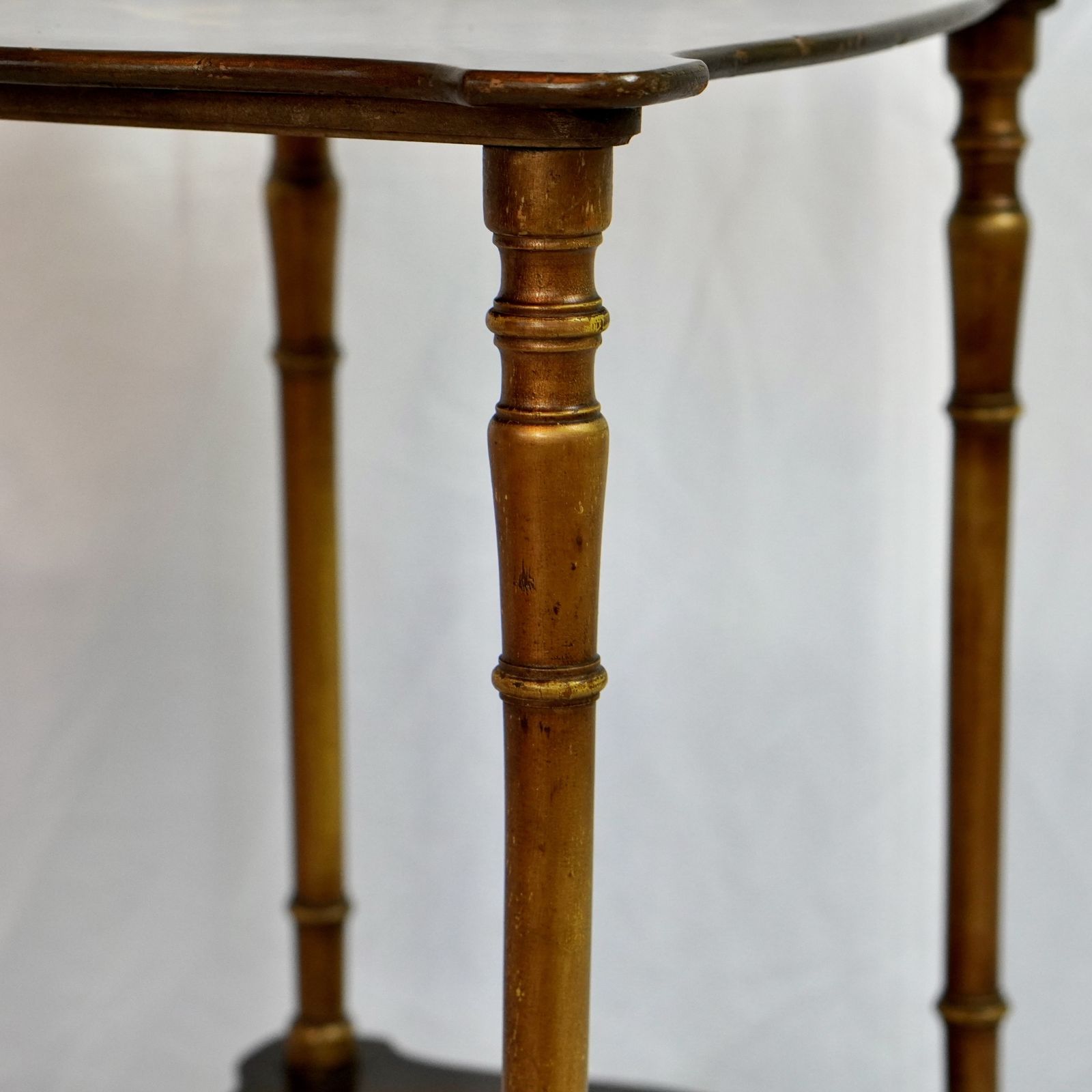 Continental Painted & Gilt Two Tier étagère Side Table photo buy