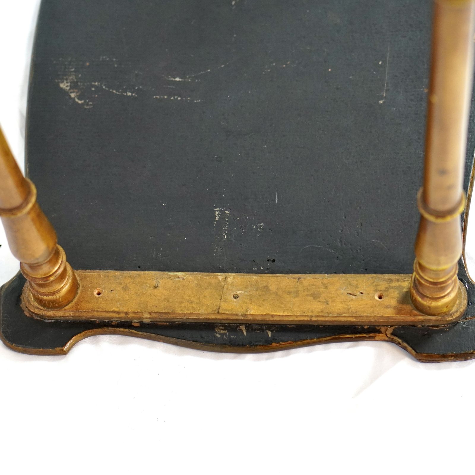 Furniture Continental Painted & Gilt Two Tier étagère Side Table photo