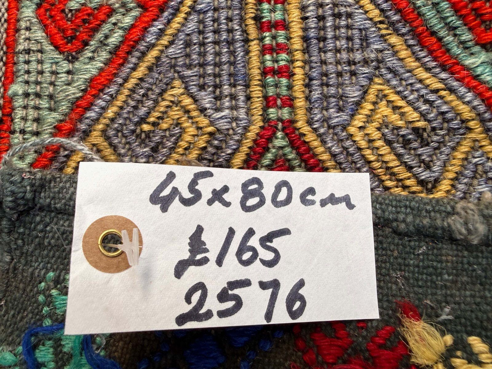 Vintage Turks Mini Kilim 45x80 cm Wol Klein Kelim Loper, Shabby Chic photo vinterior