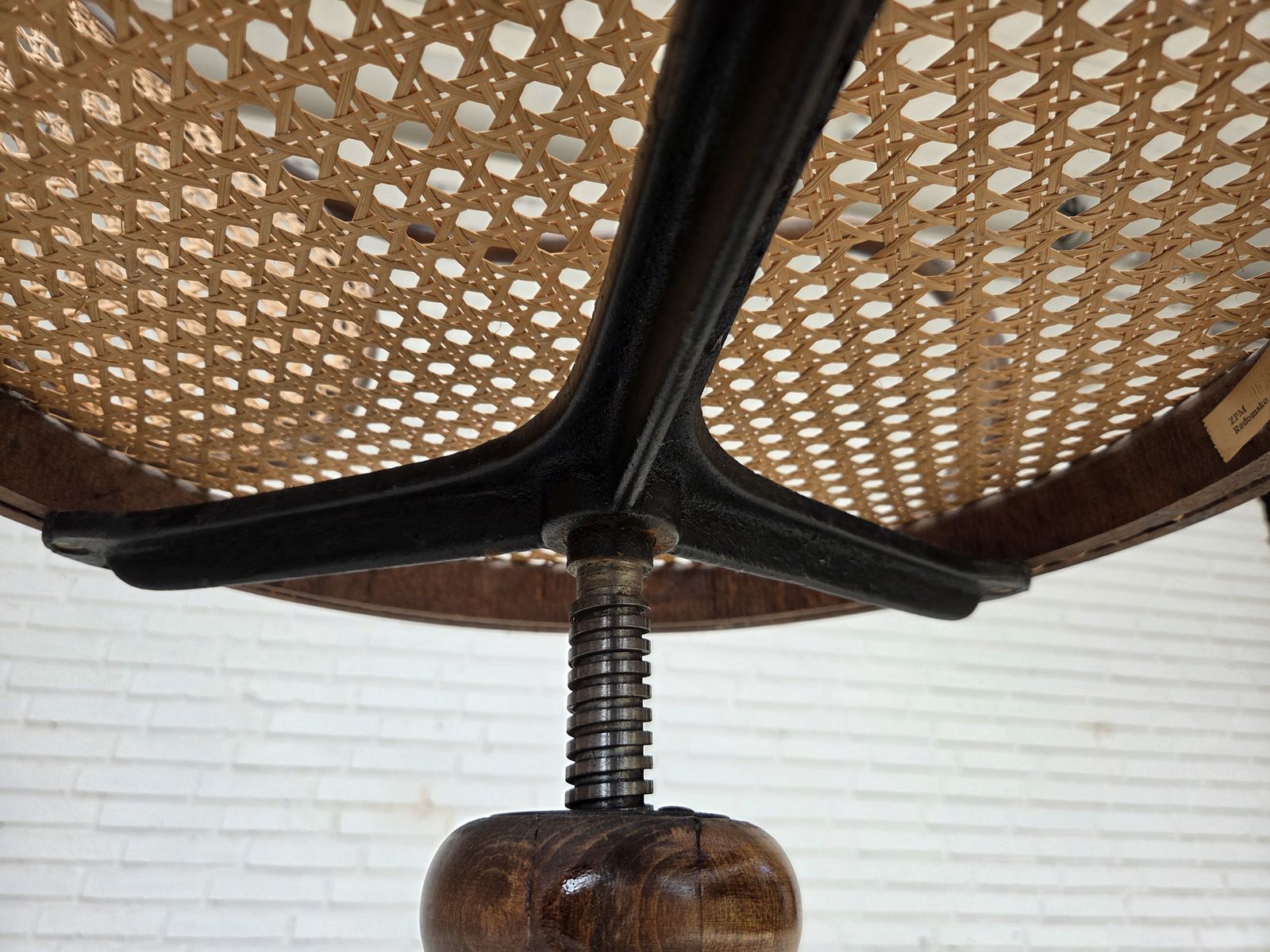 photo for sale 1950s, Swivel Armchair, Bent Wood, Furniture Mesh.