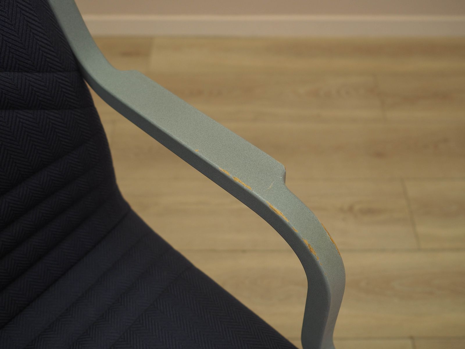 Furniture Italian Conference Chair From The 1990s With Blue Upholstery On Cantilever Base photo